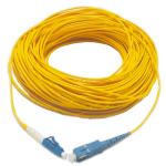 SM LC UPC - SC UPC 2mm 25m Fiber Optic Patch Cable -40~80 LAN