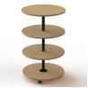 Buy cheap KD Construction Maple Color MDF Wooden Retail Display Stands from wholesalers