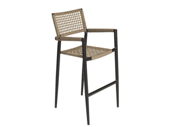 Buy cheap 100% Handmade Waterproof Rope High Armchair Outdoor Bar Furniture from wholesalers