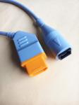 Compatible Nihon Kohden Pressure Transducer Cable Abbott TPU Cable 14P To 4P