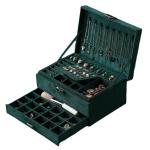Handmade Velvet Wooden Jewelry Box Organizer For Necklace Earring Ring Bracelet