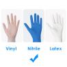 Buy cheap Disposable Medical Nitrile Examination Gloves 9 Inch For Laboratory from wholesalers