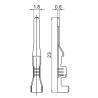 Buy cheap Stamping Male Auto Wire Terminal Connectors Crimping Type 1.8 mm Width from wholesalers