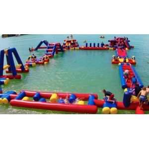 Custom Giant Inflatable Floating Water Park Blow Up Aqua Park
