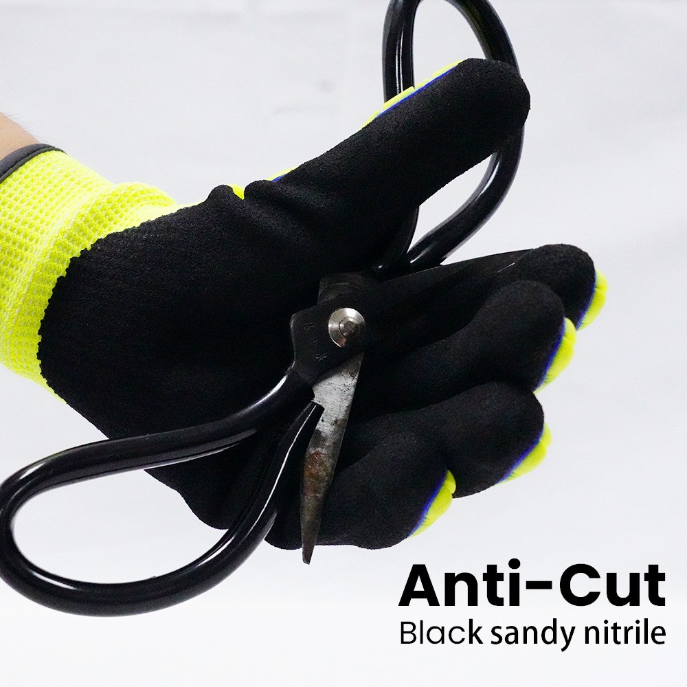 Comfortable Breathable Impact-Resistant Shock-Absorbing abrasion-resistant Safety Gloves With Cuff Labels
