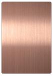 Rose Gold Stainless Steel Decorative Sheet 10k Highly Bright Mirror