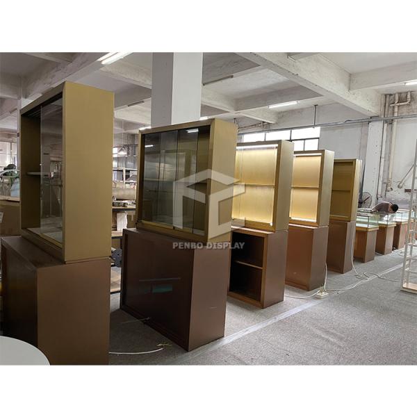 Buy cheap Tempered Glass 10mm Thick Jewelry Shop Furniture Glass Jewelry Display Case With Lock ODM from wholesalers