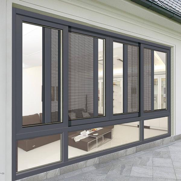 Buy cheap Architectural Residential Aluminium Sliding Windows Powder Coating Coffee Brown from wholesalers