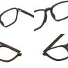 Buy cheap Gold Black Glasses Wood Frame Acetate Wood Copy Glasses Frame MR 1694 from wholesalers