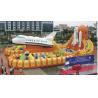 Buy cheap Big PVC Tarpaulin Plane Model Inflatable Fun City Kids Water Parks Custom from wholesalers