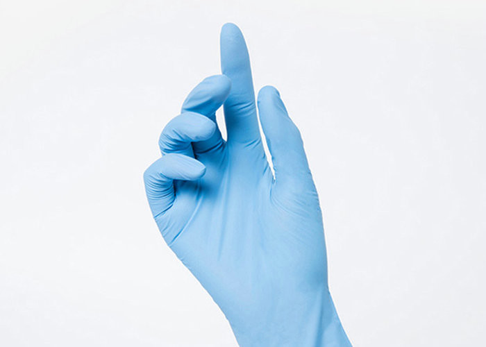 Blue Personal Care Disposable Plastic Gloves Health Beauty Salons And Food Use