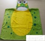 Bacteria Resistant Infant Hooded Towels , Kids Swimming Towels With Hoods