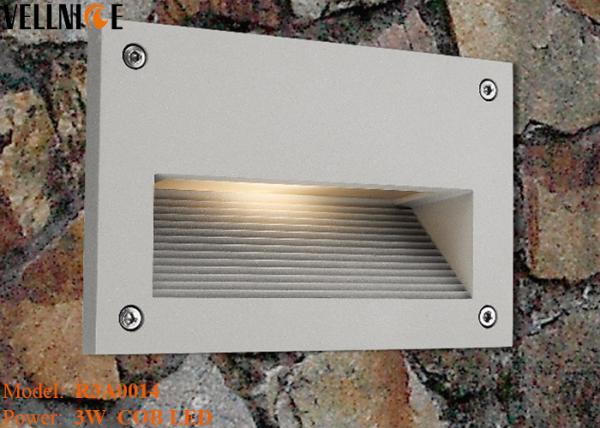 Buy cheap Recessed Outdoor LED Step Lights , Rectangle Aluminum Wall Lamp 3W 110 - 240V 50HZ from wholesalers