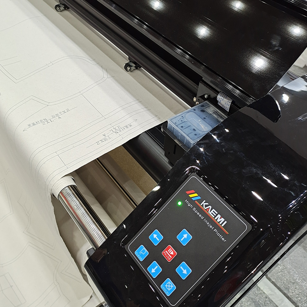 Network Port 120 SQM/H Speed Inkjet Printing Plotter With Super 350ml Big Ink Tank