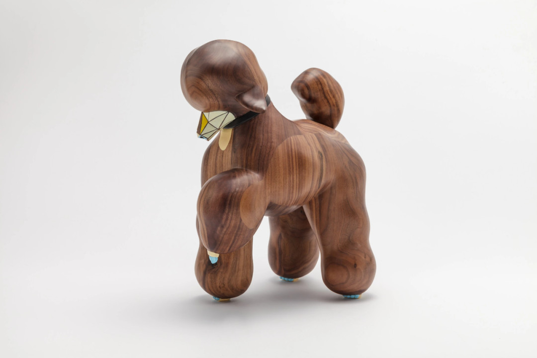 Inspired Aesthetic Handmade Wooden Dolls Wood Dog Sculpture Spotless