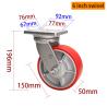 Buy cheap 6 Inch Swivel Caster Wheels Heavy Duty 150mm Swivel Castors from wholesalers