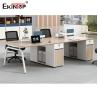 Buy cheap Wooden Cubicle Office Workstation Two Color Seamless Stitching OEM from wholesalers