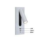 USB type-C 3W bedside reading wall light headboard wall lights hotel villa bed