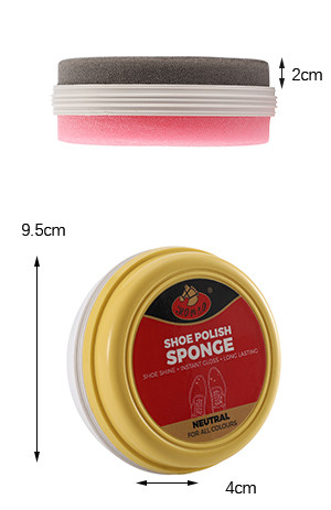 Shoe Shine Sponge Circular Double-Sided Shoe Polishing Reliable Option For Shiny Leather Shoes Customization