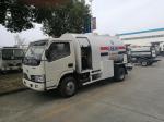 2.5MT Bobtail Propane Truck , Dongfeng 4X2 Small Cylinder Filling Fuel Bowser