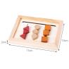 Buy cheap 2cm Wooden Montessori Baby Toys Maths Geometric Preschool Learning Game from wholesalers