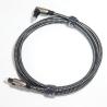 Buy cheap 90 Degree Optical Toslink Audio Cable OD5.0 Knited Rope For Soundbar 5M from wholesalers