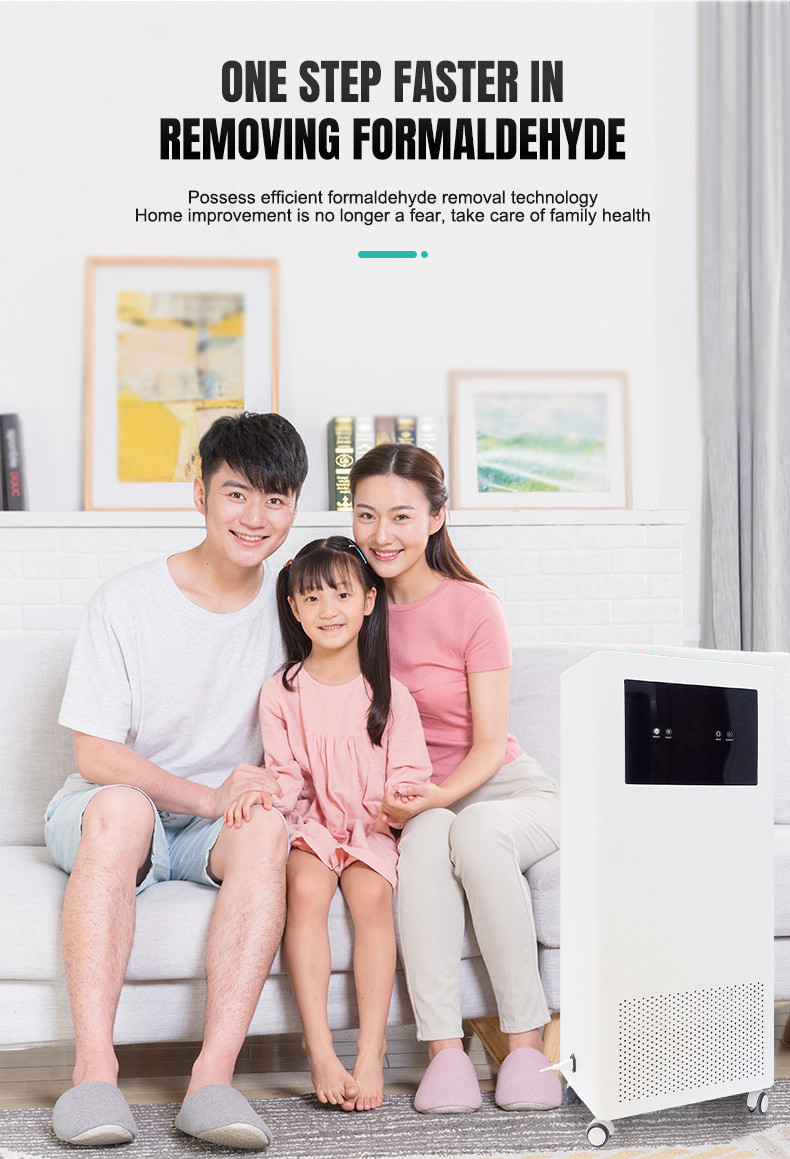 1100 M3/H Air Flow Air Cleaning Purifier With Smart Home App Control Low Noise Led Screen