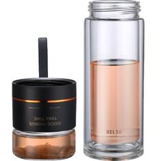 Buy cheap Heatproof Borosilicate Glass Water Bottle 300ml Double Wall Glass Tea Infuser from wholesalers