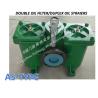 Buy cheap Marine oil purifier outlet double filter, double coarse oil filter A80-0.75/0.26 CB/T425-94 from wholesalers