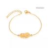 Buy cheap Luxury Stainless steel hand chain 14k gold abstract girl face painting bracelets from wholesalers