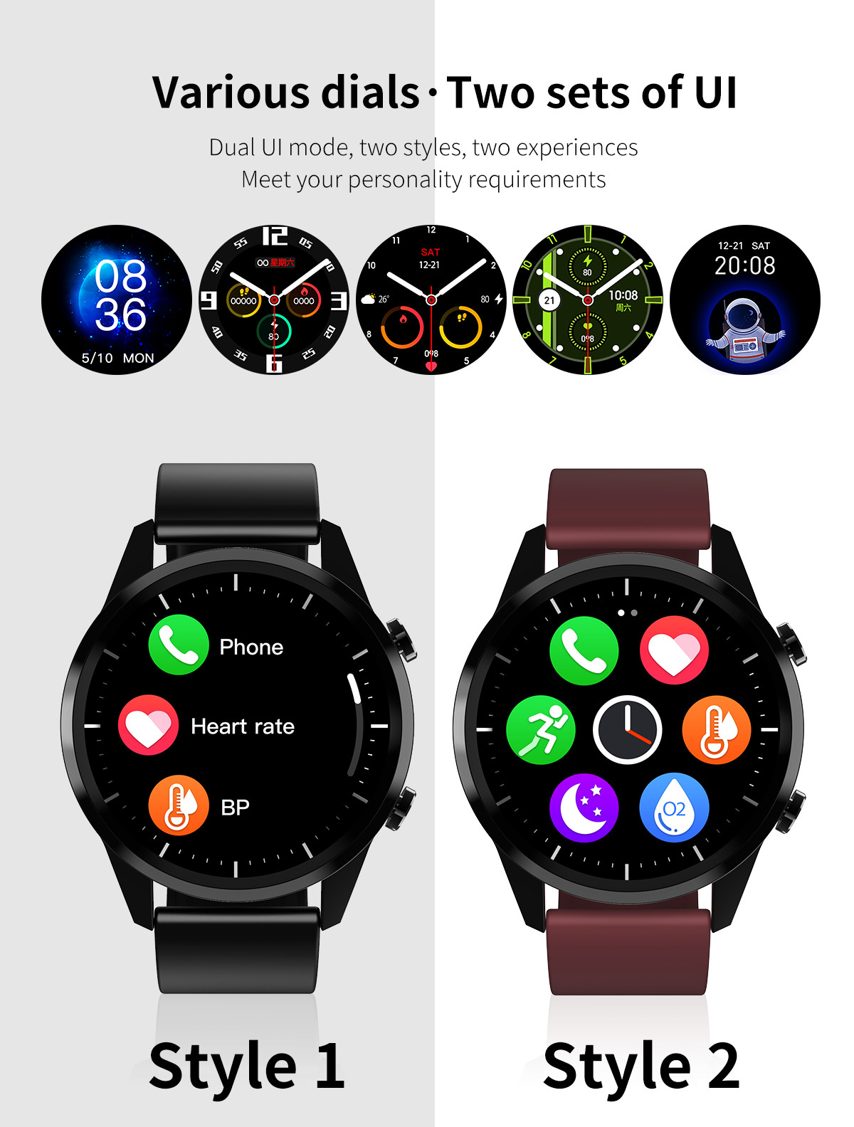Sport Bluetooth Calling Smartwatch 1.28in 200mAh Ip67 Smart Bracelet
