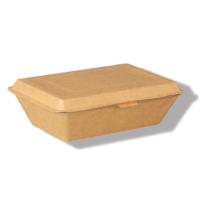 Buy cheap 400ml Corrugated Clamshell Box Customizable Paper Take Out Food Containers product