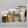 Buy cheap Food grade flat bottom plastic 8 side Food vacuum sealed translucent clear plastic zipper bag from wholesalers