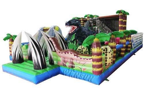 Buy cheap Dinosaur Themed Inflatable Fun City , Commercial Kids Inflatable Jumper from wholesalers