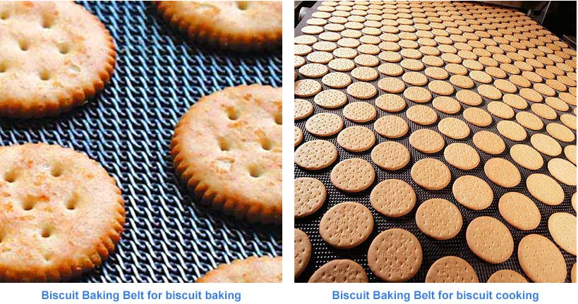 Biscuit Baking Flat Flex Wire Mesh Conveyor Belt For Food Production Systems