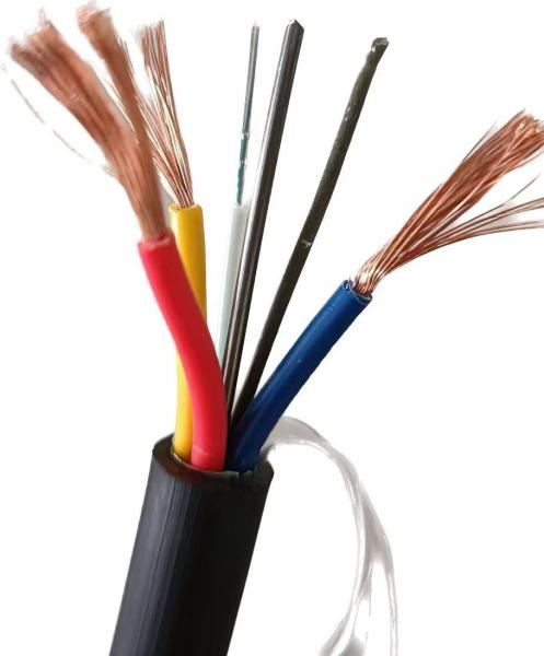 12 Core OPLC Hybrid Fiber Optic Cable Composite Fiber Cable With Copper