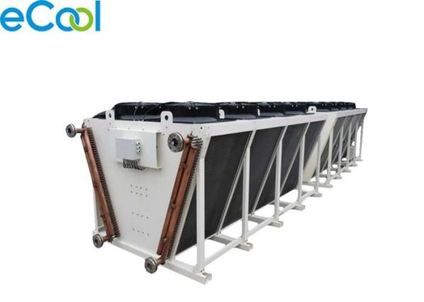 V - Shaped Air Cooled Condenser , High Efficiency Cold Storage Refrigeration