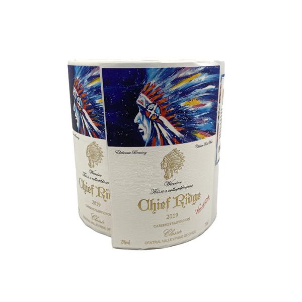 Buy cheap Plastic Vinyl PVC Adhesive Wine Bottle Labels Waterproof Custom Printed Logo Roll from wholesalers