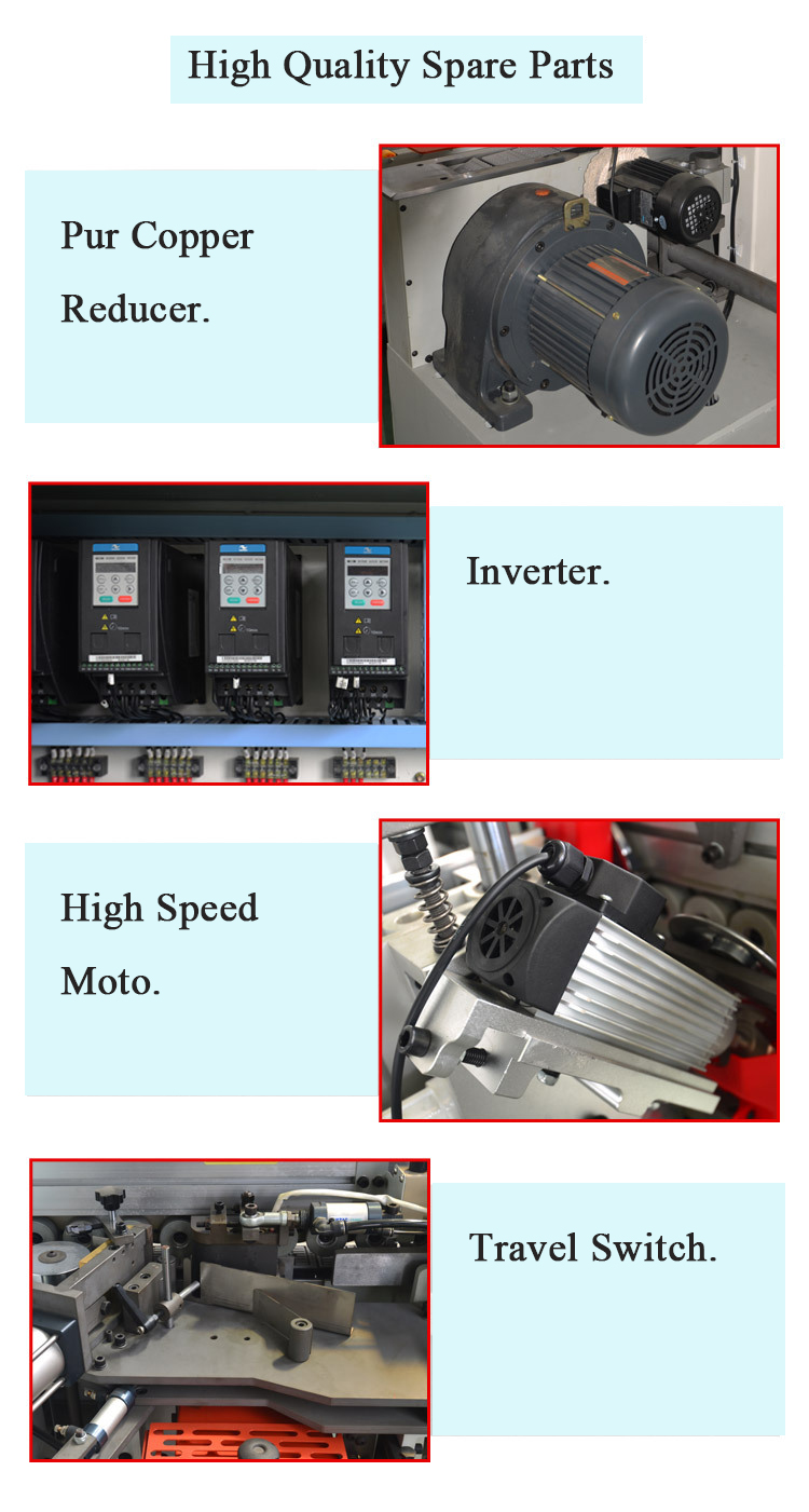 Full Automatic Woodworking Edge Banding Machine with 5 Functions and PVC Material