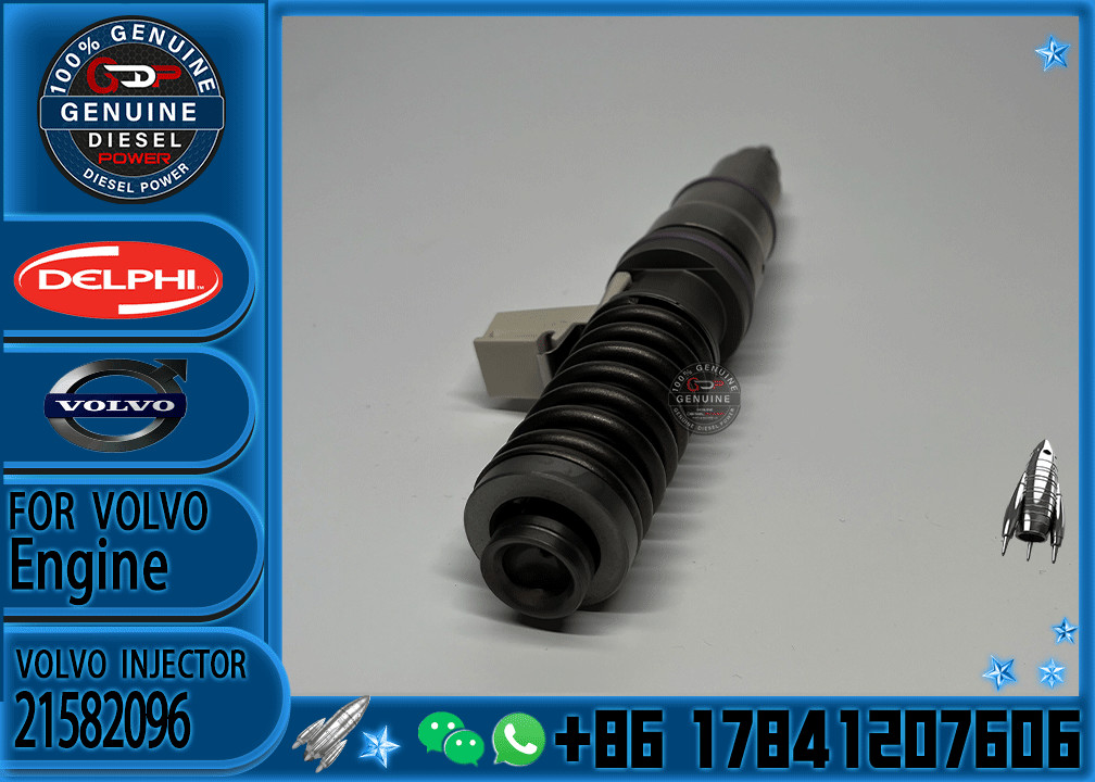 Reman Common Rail 3126 Fuel Injector Assembly 7421582096 7421644598 BEBE4C00101 21582096 3803637 20430583 for Volvo Truck d13