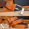 Buy cheap ODM Casual Denim Street Style Stitching Canvas Belt Paired With Leather Clothing from wholesalers