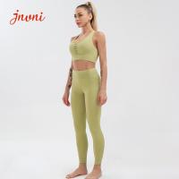 Buy cheap Gym Clothes 210gsm Women'S Workout Sets 2 Piece Outfits High Waisted Pocket product