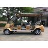 Buy cheap Gold 4Kw Eight Passenger Electric Shuttle Bus Designed For Tourist Attractions from wholesalers