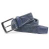 Buy cheap Pu Leather Trim Golf Sports Mens Braided Belt Woven Cotton No Hole from wholesalers