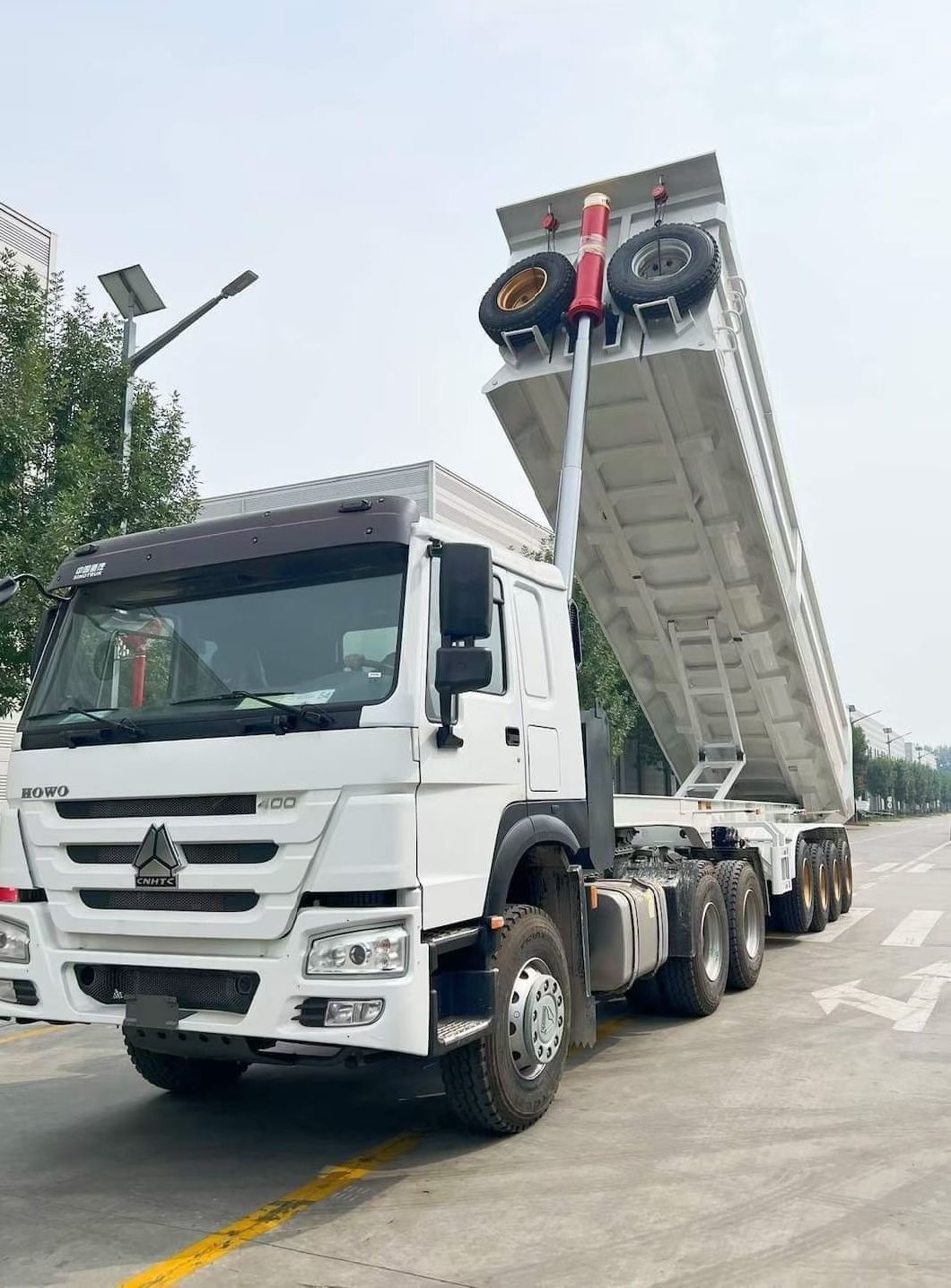 Anton 4 Axle Premium Capacity Dump Trailer Rear Dump Semi-Trailer