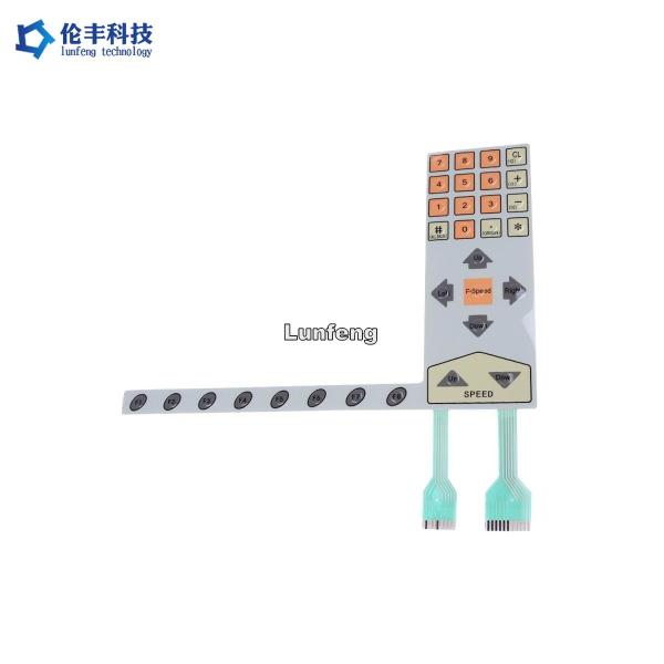 Buy cheap Custom Polyester Metal Dome Membrane Switch , Two Tails Tactile Metal Dome Switch from wholesalers