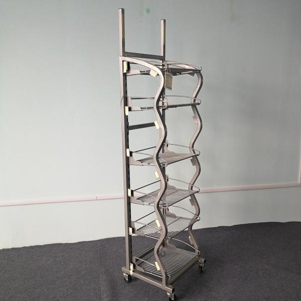 Buy cheap Beverage Or Wines Floor Standing Rack Store Display Stand Cutomized Color from wholesalers