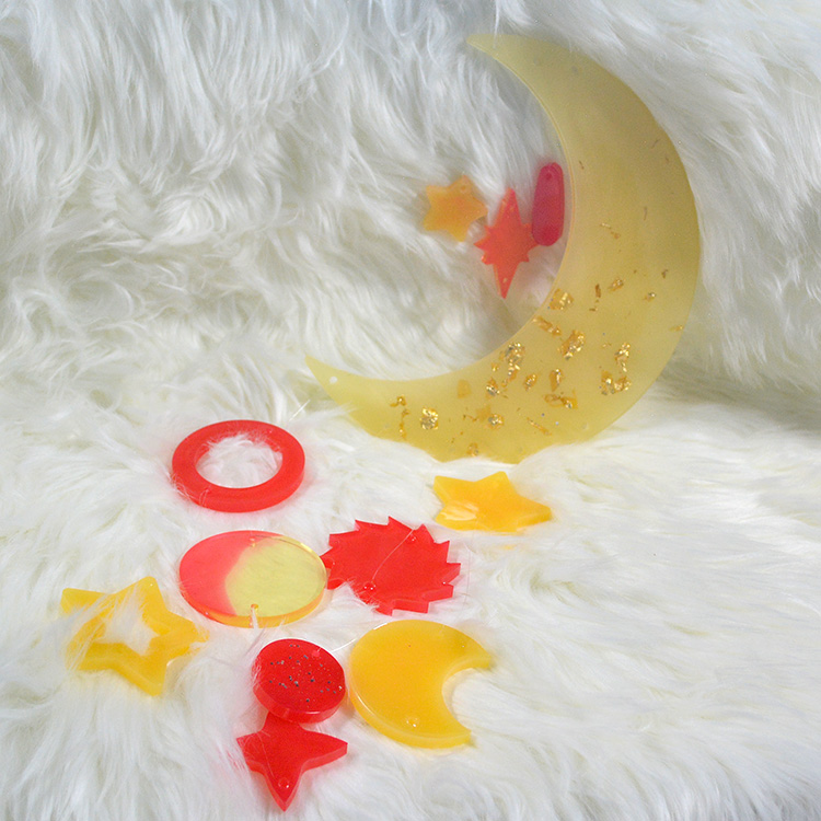 Crescent Shape Silicone Resin Mold Custom Handmade Diy Epoxy Mold