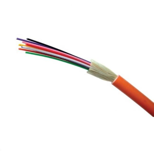 Buy cheap Tight Buffer OD6.8mm 4 Core Orange Fiber Optic Cable from wholesalers