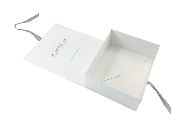 Foldable Flip CMYK 350g Paper Gift Packaging Box 30*25*18CM